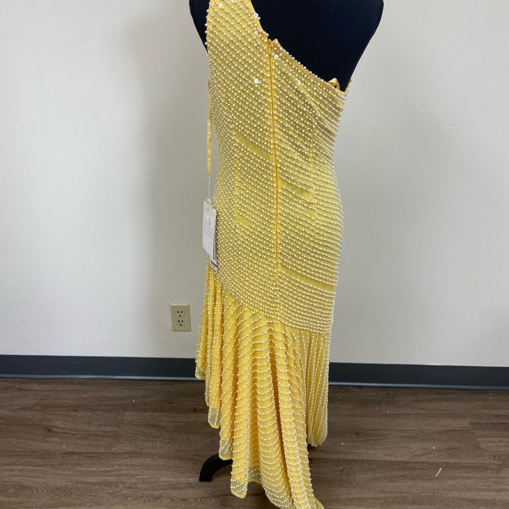 Mac Duggal Yellow Asymmetrical Dress - Picture 4 of 4